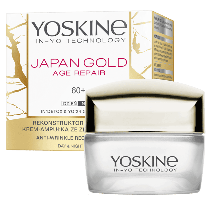 Crema de fata reparatoare antirid de zi si de noapte Japan Gold 60+