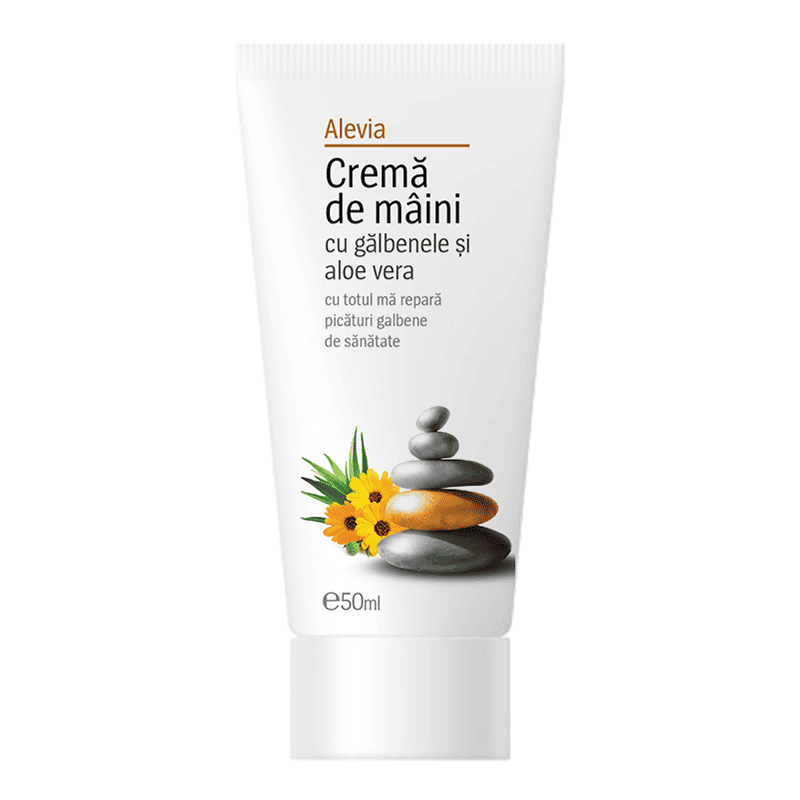 Crema de maini cu galbene si aloe vera