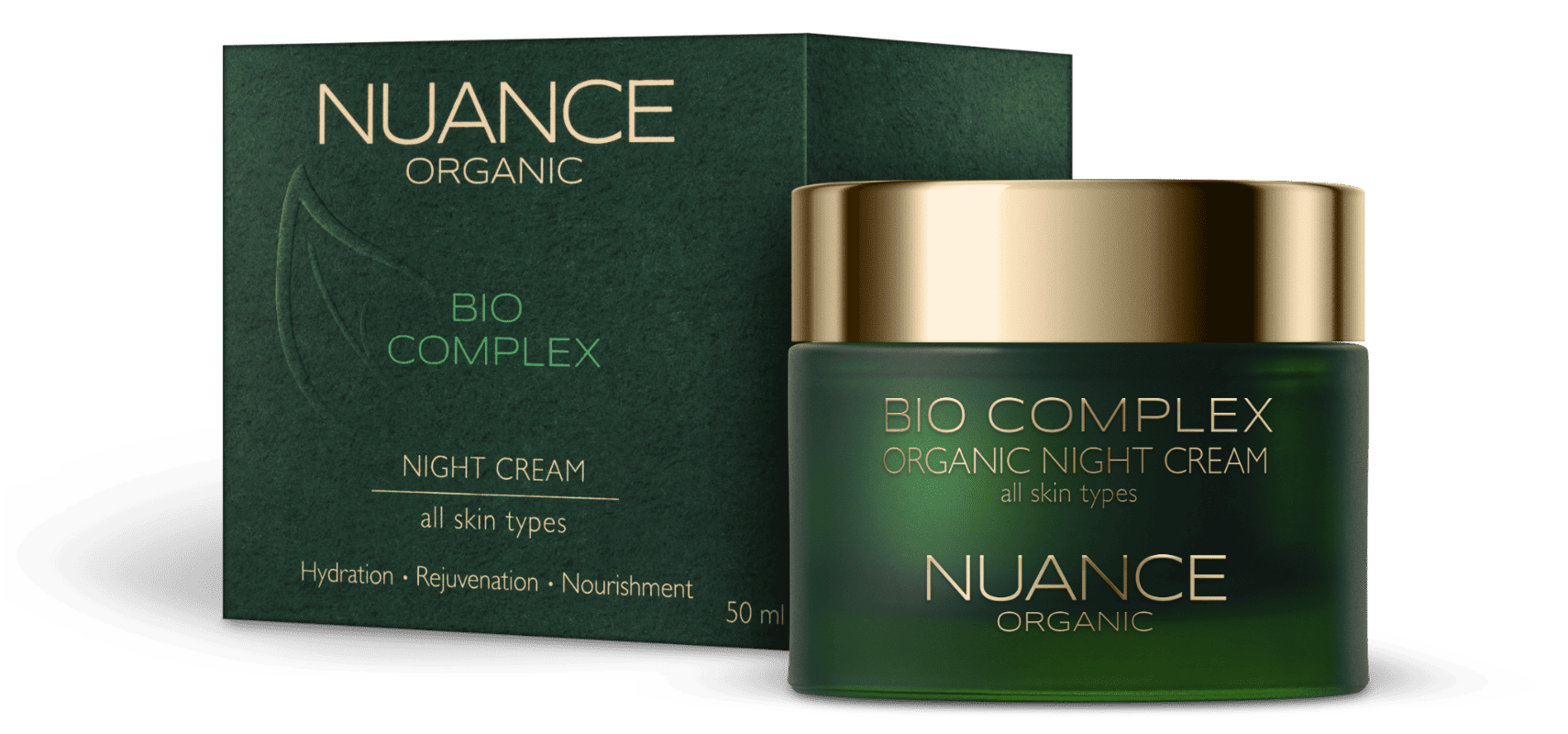 Crema de noapte Organic pentru toate tipurile de ten, 50ml, Nuance 1 Crema de noapte Organic pentru toate tipurile de ten