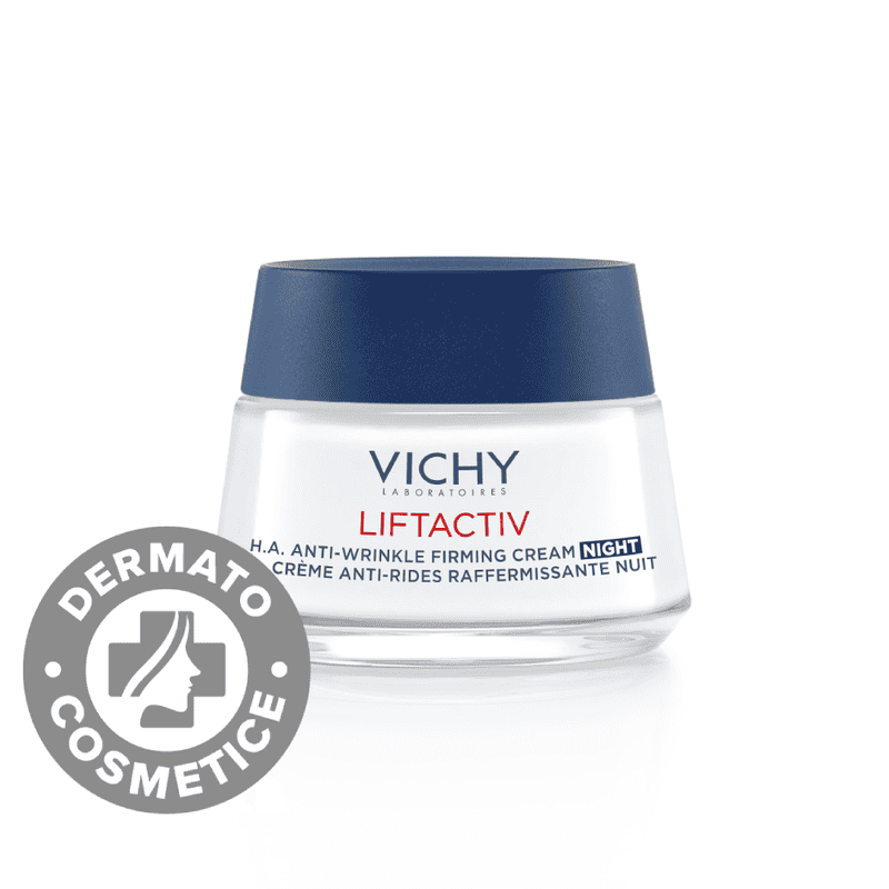 Crema de noapte antirid si fermitate cu acid hialuronic pur Liftactiv H.A.
