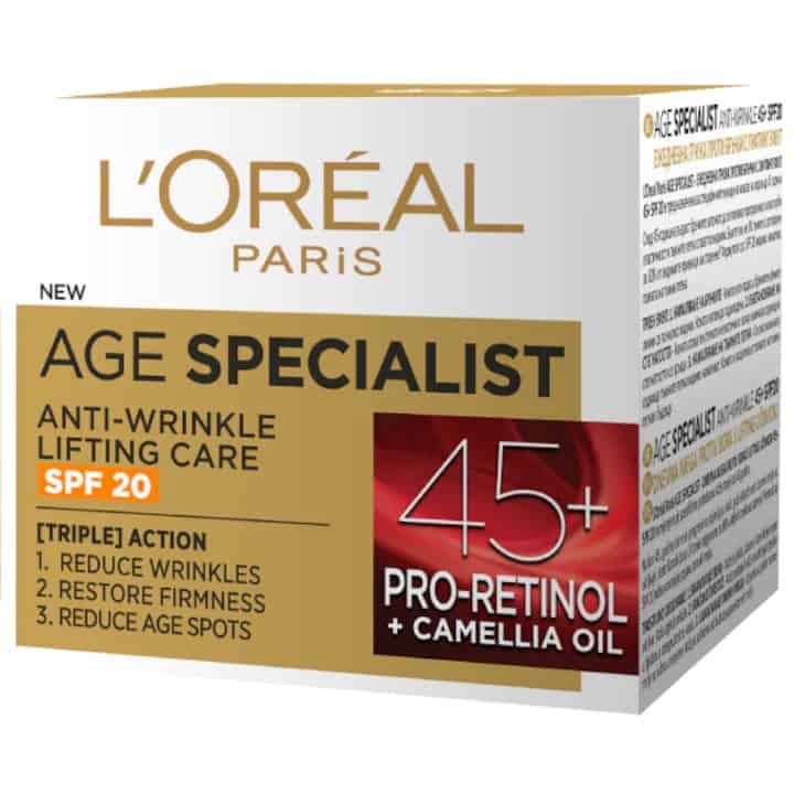 Crema de zi antirid cu efect de lifting si SPF20 Age Specialist 45+