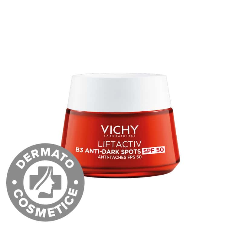 Crema de zi pentru corectarea tenului cu pete pigmentare B3 Liftactiv Specialist SPF50, 50ml, Vichy 1 Crema de zi pentru corectarea tenului cu pete pigmentare B3 Liftactiv Specialist SPF50