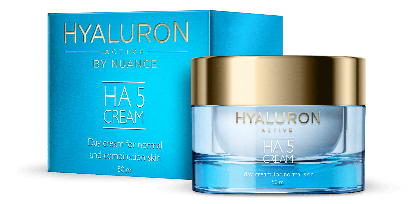 Crema de zi pentru ten normal Hyaluron Active, 50ml, Nuance 1 Crema de zi pentru ten normal Hyaluron Active