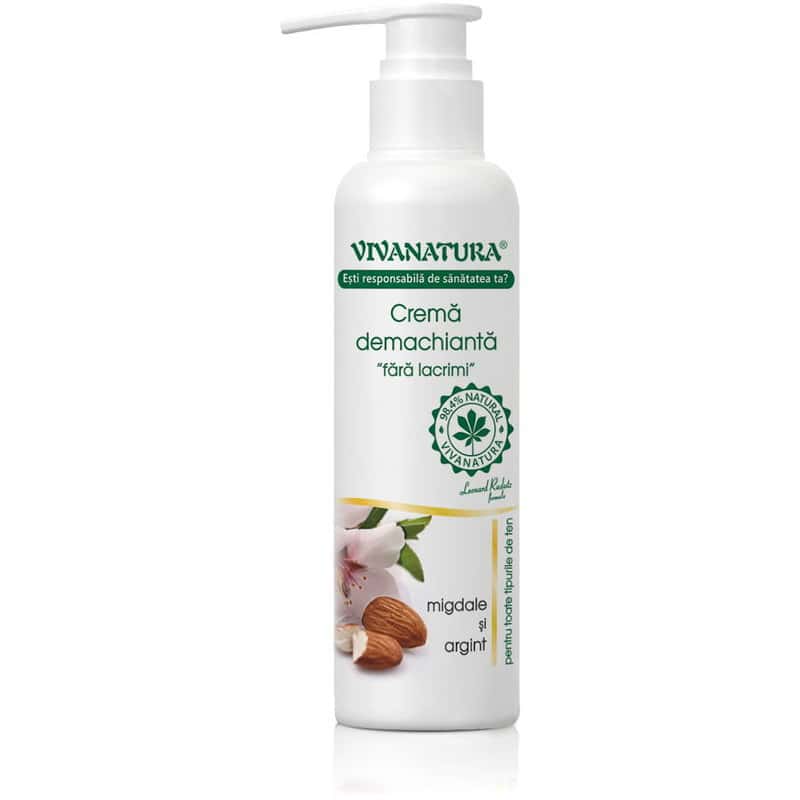 Crema demachianta cu argint si migdale