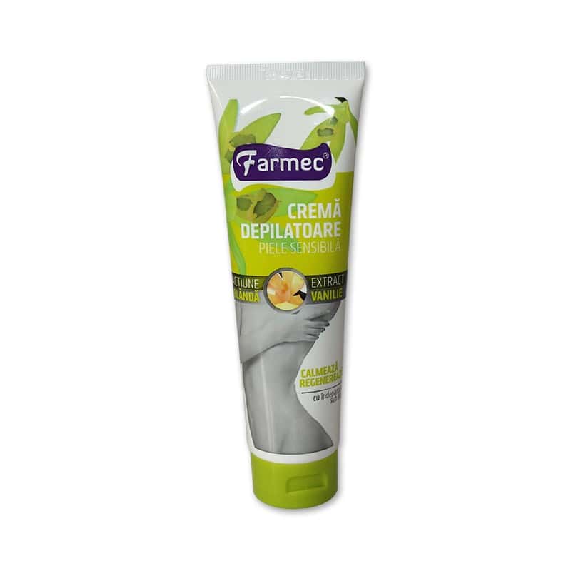 Crema depilatoare pentru piele sensibila cu vanilie