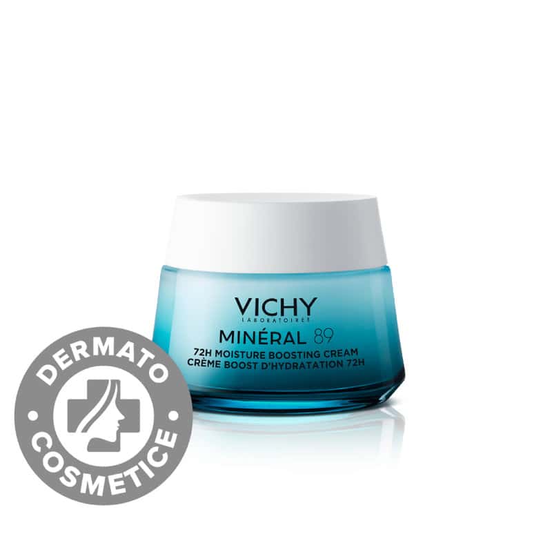 Crema intens hidratanta 72h cu acid hialuronic si niacinamida pentru toate tipurile de ten Mineral 89