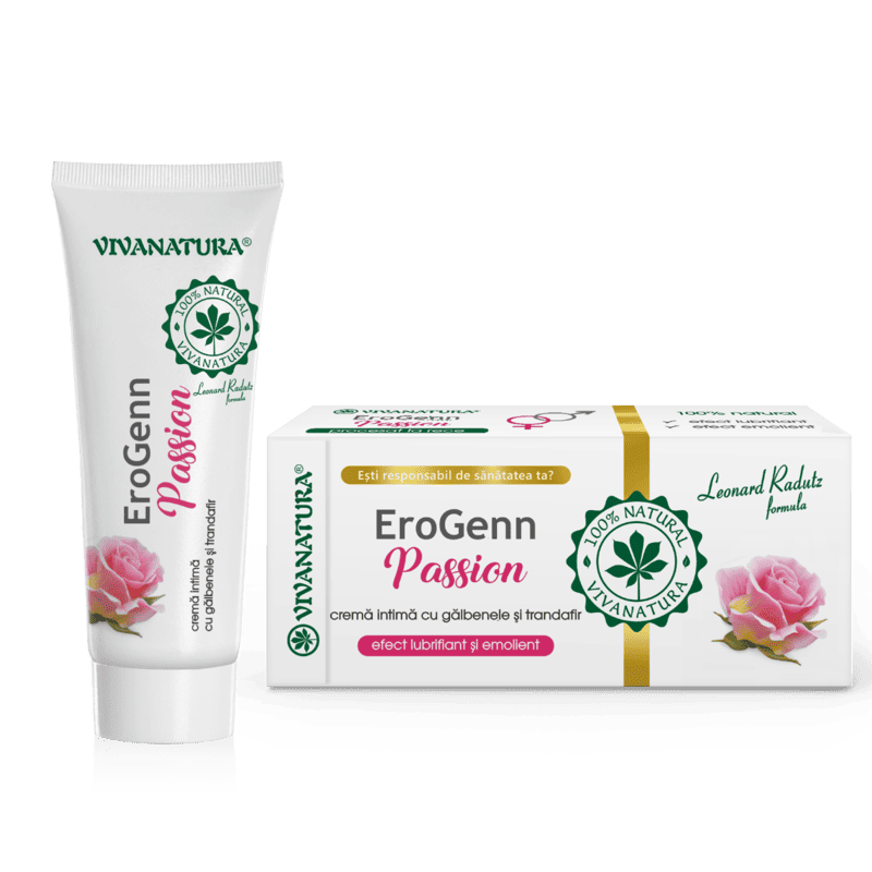 Crema intima cu galbenele si trandafir EroGenn Passion