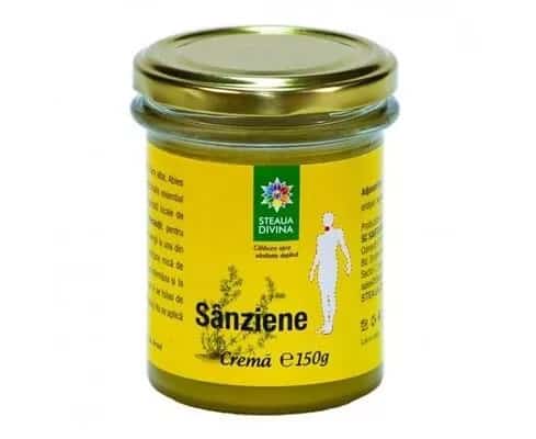 Crema naturala cu sanziene, 150g, Steaua Divina 1 Crema naturala cu sanziene