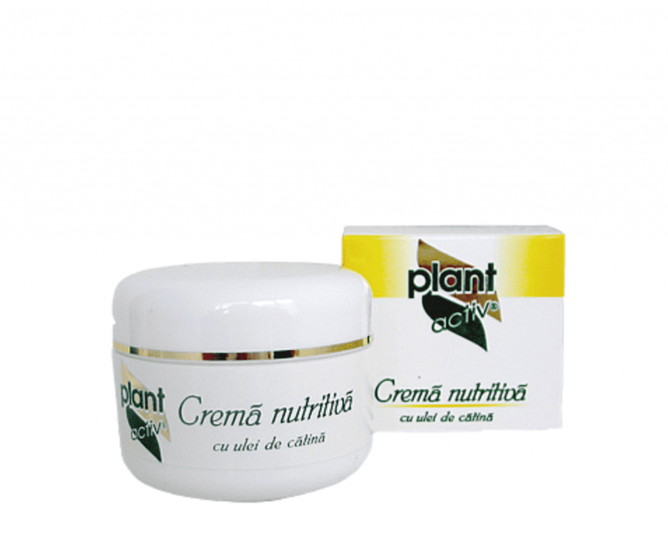 Crema nutritiva cu ulei de catina, 50ml, Plant Activ 1 Crema nutritiva cu ulei de catina