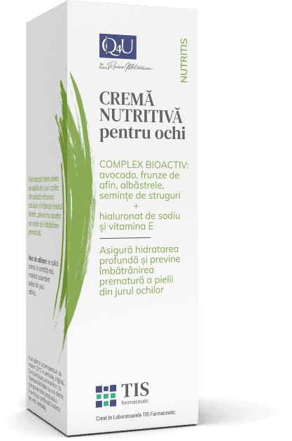 Crema nutritiva pentru ochi NutriTIS, 20ml, Tis Farmaceutic 1 Crema nutritiva pentru ochi NutriTIS