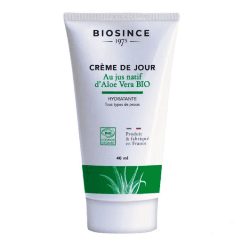 Crema organica de zi pentru fata cu Aloe Vera, 40ml, Biosince 1975 1 Crema organica de zi pentru fata cu Aloe Vera