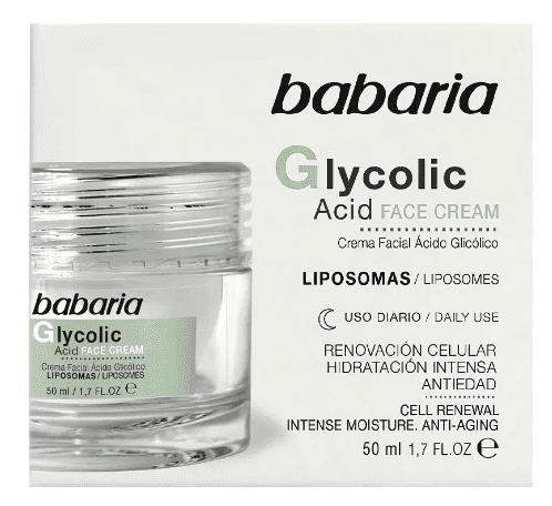 Crema pentru fata cu acid glicolic Anti-Aging, 50ml, Babaria 1 Crema pentru fata cu acid glicolic Anti-Aging