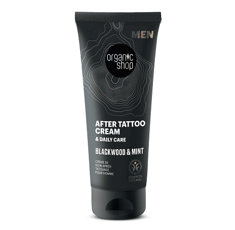 Crema pentru tatuaje Blackwood & Mint, 75ml, Organic Shop 1 Crema pentru tatuaje Blackwood & Mint