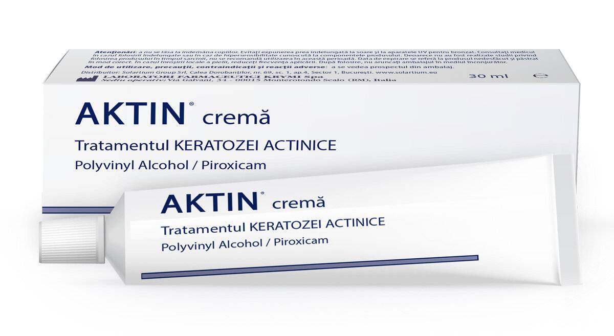 Crema tratament keratoza actinica Aktin, 30 ml, Solartium 1 Crema tratament keratoza actinica Aktin