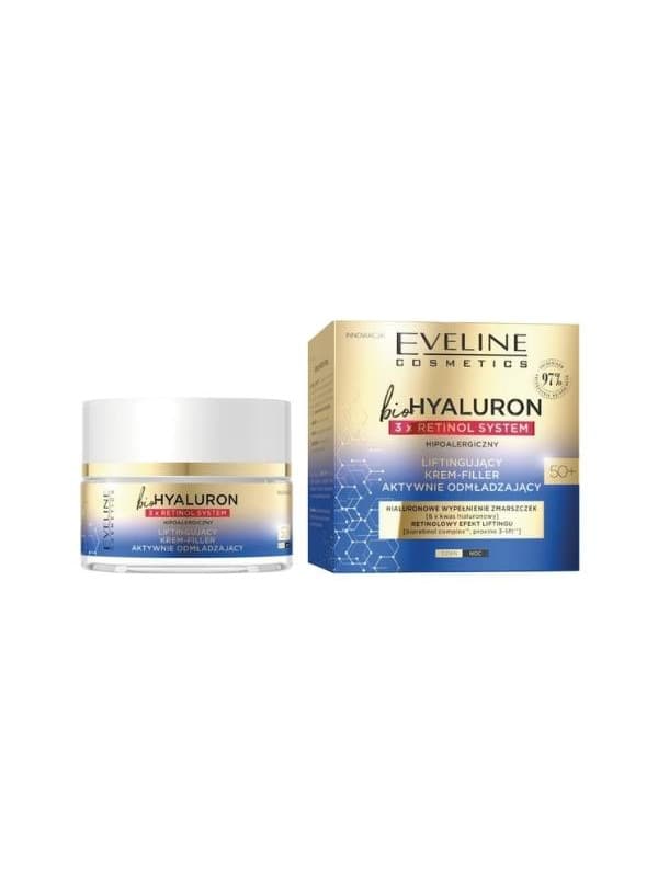 Crema ultra hidratanta Bio Hyaluron 3xRetinol 40+, 50ml, Eveline Cosmetics 1 Crema ultra hidratanta Bio Hyaluron 3xRetinol 40+