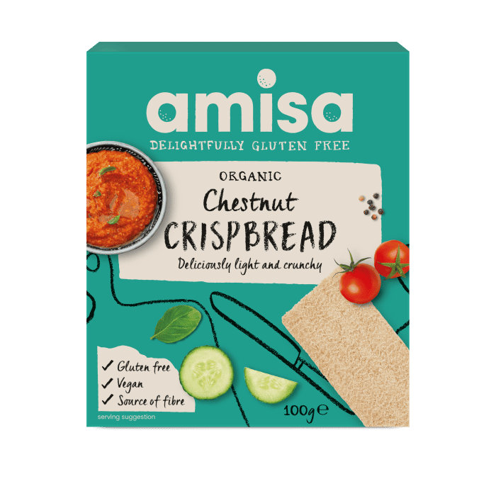 Crispbread cu faina de castane fara gluten Bio