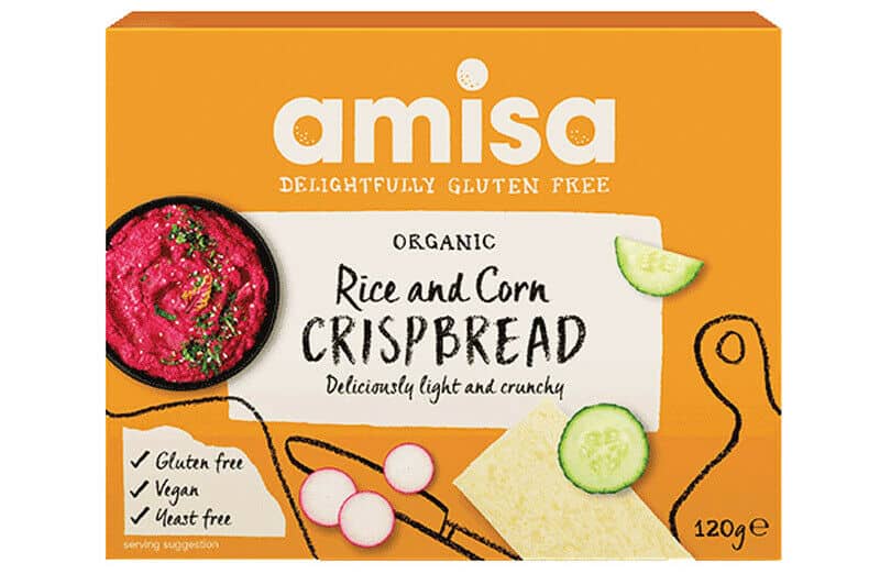 Crispbread din orez si porumb fara gluten Bio, 120g, Amisa 1 Crispbread din orez si porumb fara gluten Bio