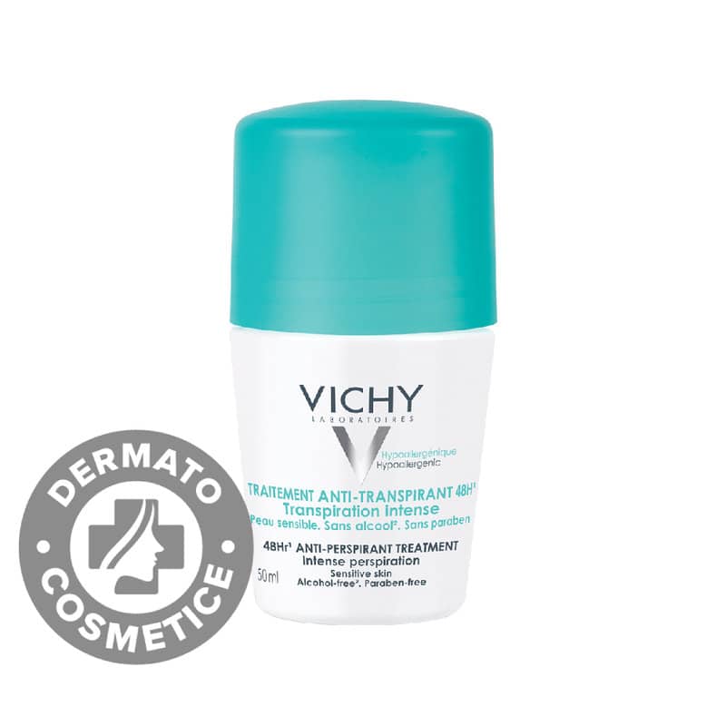 Deodorant roll-on Antiperspirant cu parfum impotriva transpiratiei intense 48h