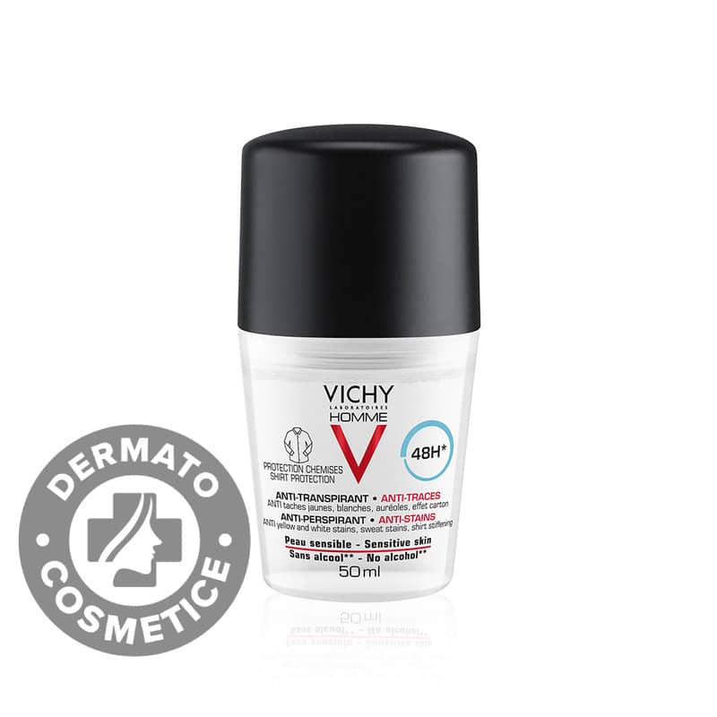 Deodorant roll-on pentru barbati anti-urme 48h Homme