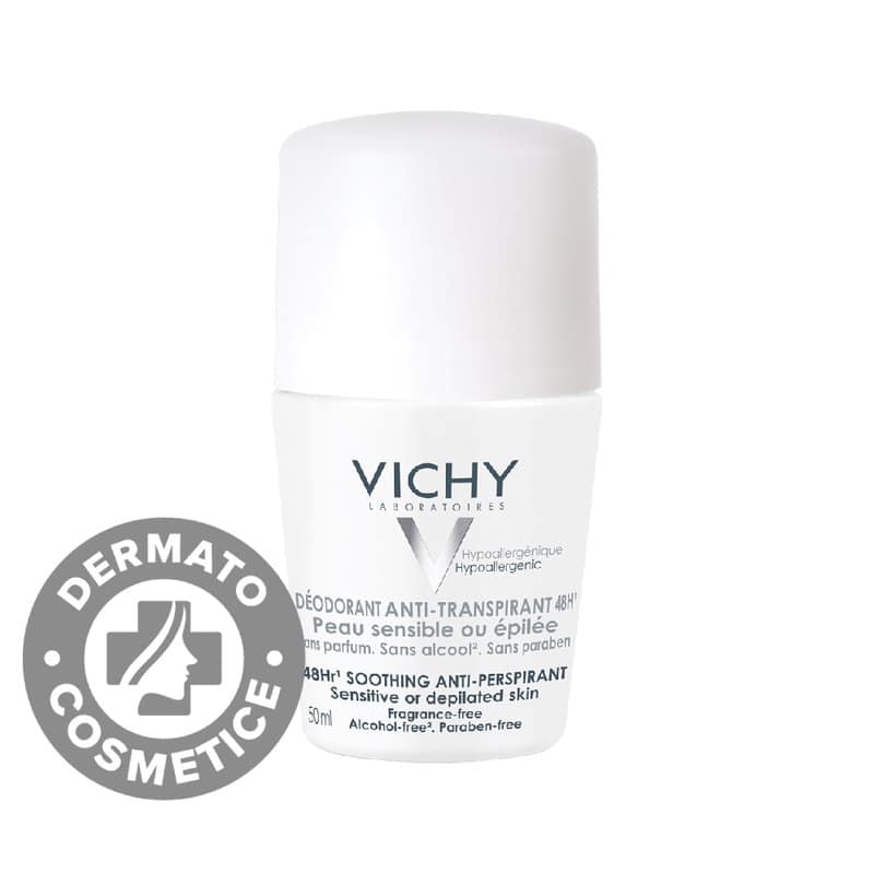 Deodorat roll-on fara parfum pentru piele sensibila 48h