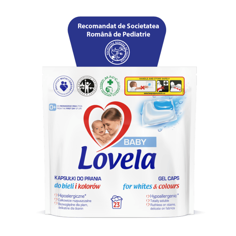 Detergent capsule pentru rufe albe si colorate