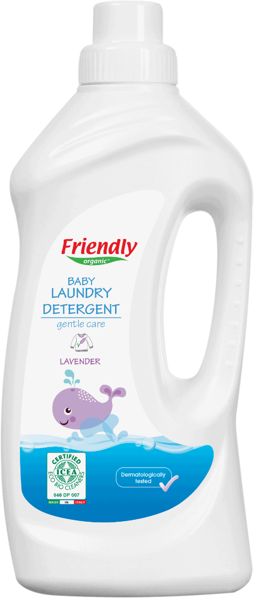 Detergent de rufe cu lavanda, 1000ml, Friendly Organic 1 Detergent de rufe cu lavanda
