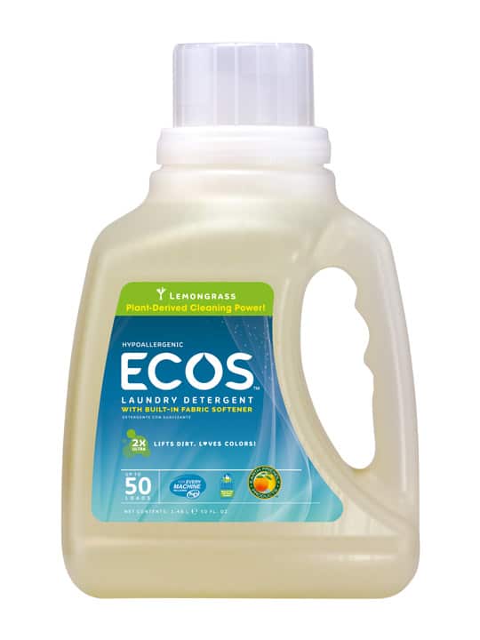 Detergent pentru rufe cu lemongrass Ecos, 1478ml, Earth Friendly 1 Detergent pentru rufe cu lemongrass Ecos
