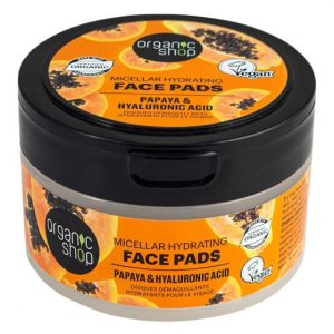 Discuri micelare demachiante cu extract de papaya si acid hialuronic