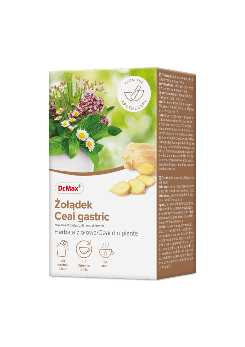 Dr. Max Ceai gastric, 20 plicuri 1 Dr. Max Ceai gastric