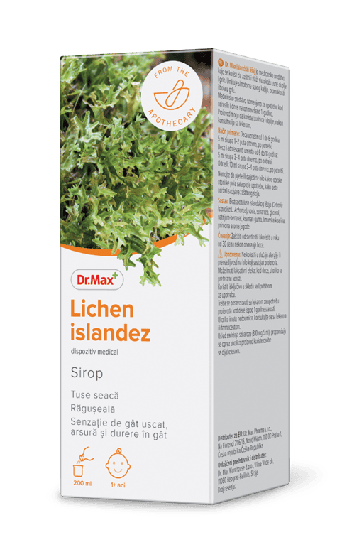 Dr. Max Lichen Islandez Sirop, 200ml 1 Dr. Max Lichen Islandez Sirop