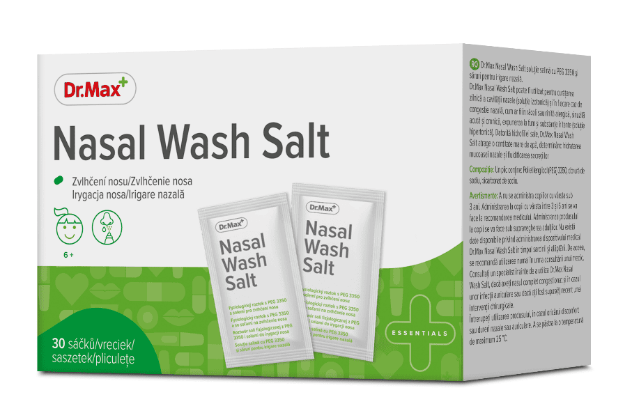 Dr. Max Solutie salina pentru irigare nazala, 30 plicuri 1 Dr. Max Solutie salina pentru irigare nazala