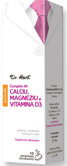 Dr.Hart Calciu Magneziu si Vitamina D3