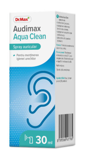 Dr.Max Audimax Aqua Clean spray auricular, 30ml 1 Dr.Max Audimax Aqua Clean spray auricular