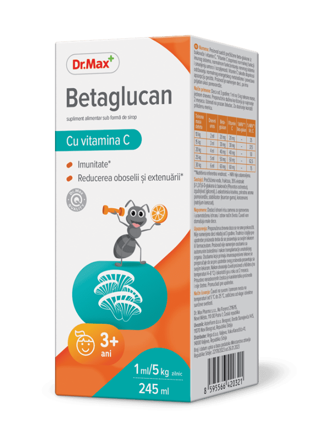 Dr.Max Betaglucan Sirop, 245ml 1 Dr.Max Betaglucan Sirop