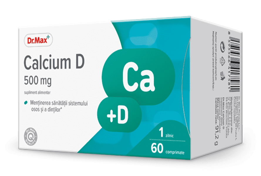 Dr.Max Calcium D, 60 comprimate 1 Dr.Max Calcium D
