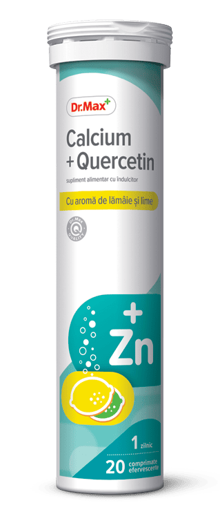 Dr.Max Calcium + Quercetin, 20 comprimate efervescente 1 Dr.Max Calcium + Quercetin