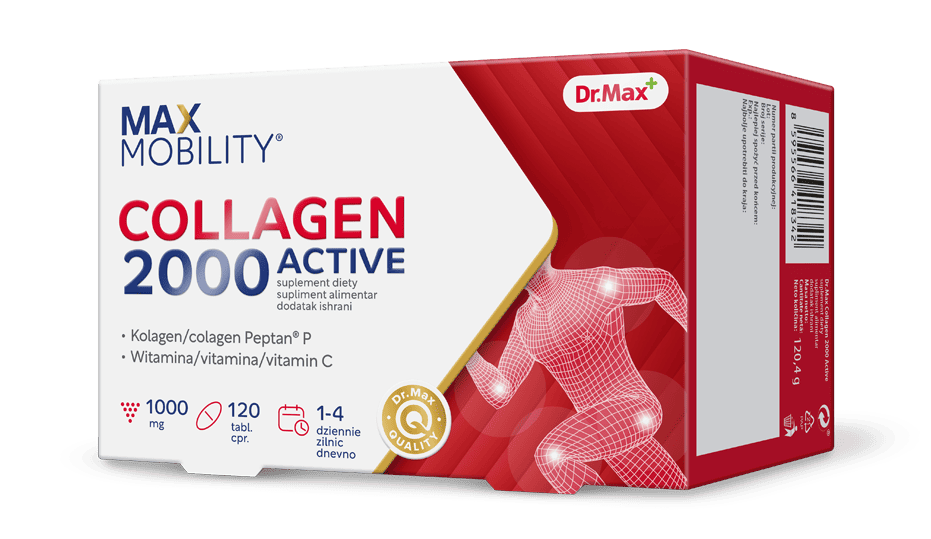 Dr.Max Collagen 2000 Active - Supliment Premium 1 Dr.Max Collagen 2000 Active, 120 comprimate