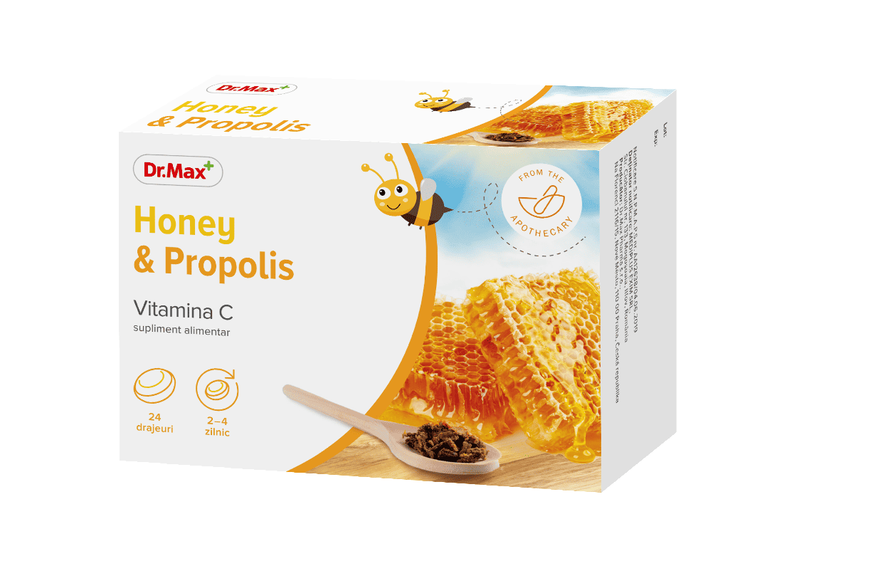 Dr.Max Honey&Propolis, 24 drajeuri 1 Dr.Max Honey&Propolis