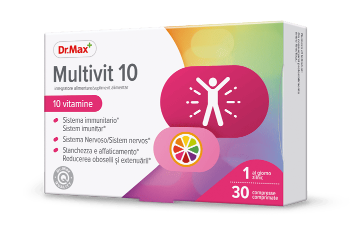 Dr.Max Multivit 10, 30 comprimate filmate 1 Dr.Max Multivit 10