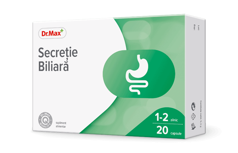 Dr.Max Secretie biliara, 20 capsule 1 Dr.Max Secretie biliara