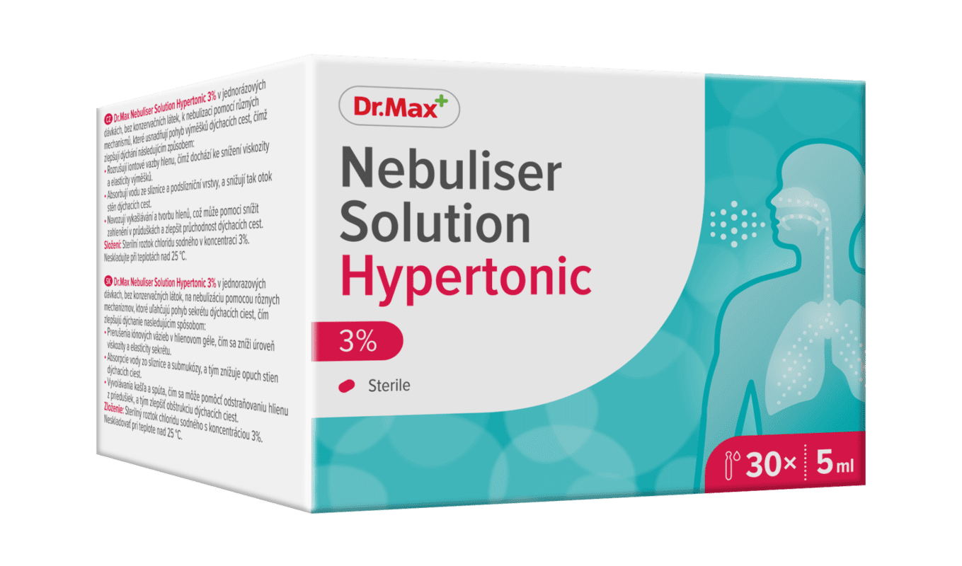 Dr.Max Solutie hipertonica 3% pentru nebulizare, 5ml x 30 fiole 1 Dr.Max Solutie hipertonica 3% pentru nebulizare