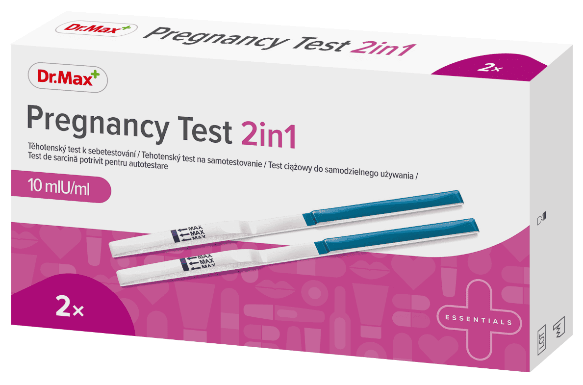 Dr.Max Test de sarcina 2 in 1, 2 bucati 1 Dr.Max Test de sarcina 2 in 1
