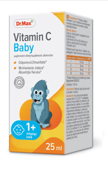 Dr.Max Vitamin C Baby picaturi, 25ml 1 Dr.Max Vitamin C Baby picaturi