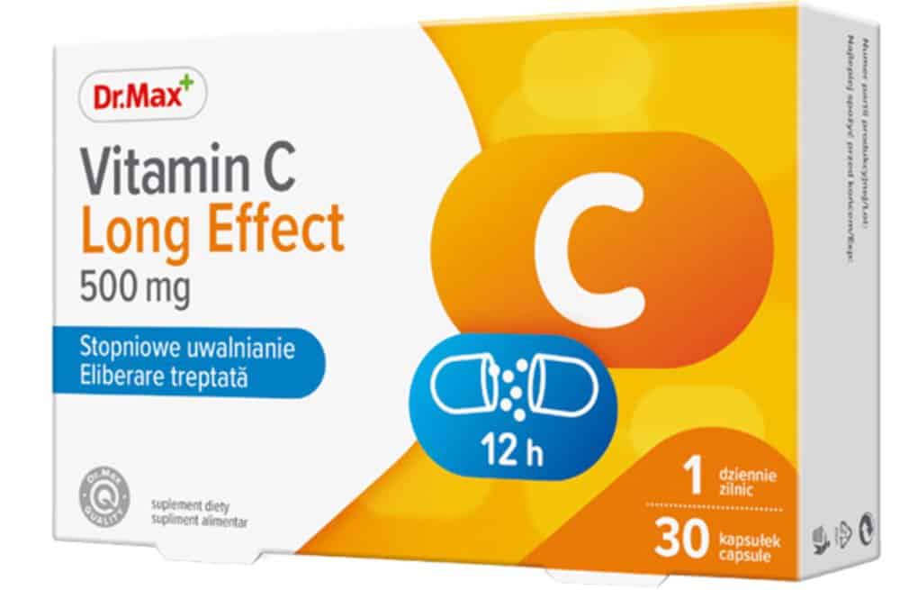 Dr.Max Vitamina C Long Effect 500mg, 30 capsule 1 Dr.Max Vitamina C Long Effect 500mg