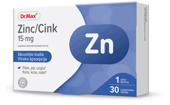 Dr.Max Zinc 15mg, 30 comprimate 1 Dr.Max Zinc 15mg