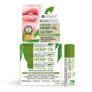 Dr.Organic Balsam de buze cu ulei de canepa