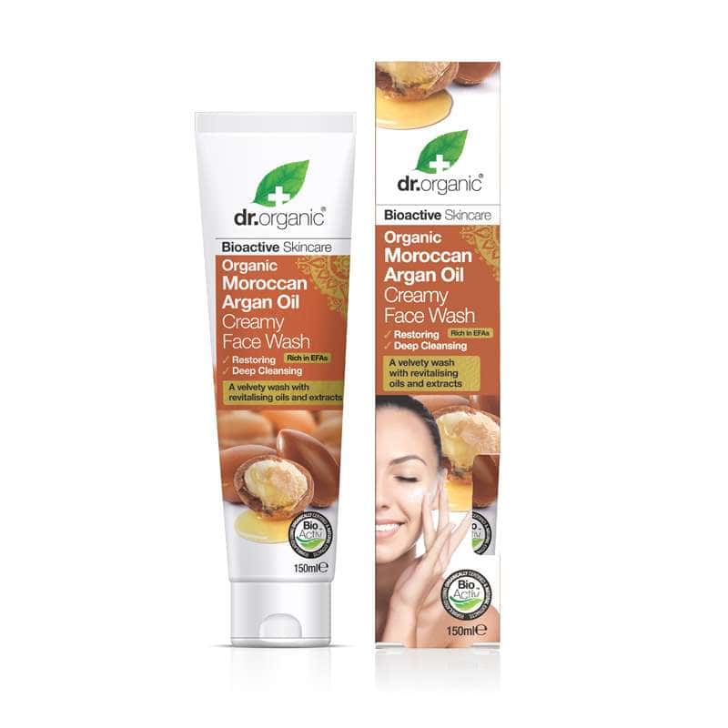 Dr.Organic Maroccan Argan Spuma de curatare pentru fata