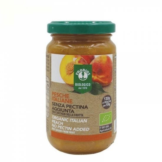 Dulceata bio din piersici, fara adaos de zahar, 215g, Probios 1 Dulceata bio din piersici
