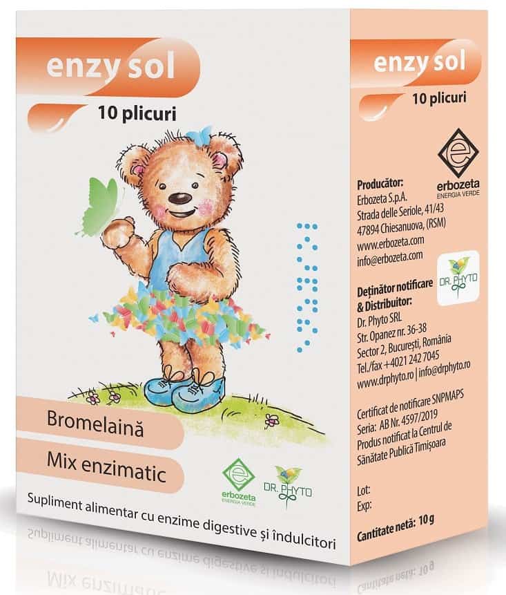 Ensyzol, 10 plicuri, Dr. Phyto 1 Ensyzol