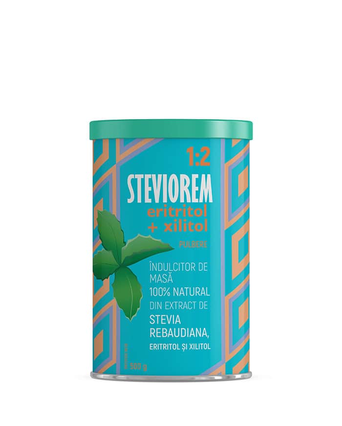 Eritritol si Xilitol, 500g, Steviorem 1 Eritritol si Xilitol